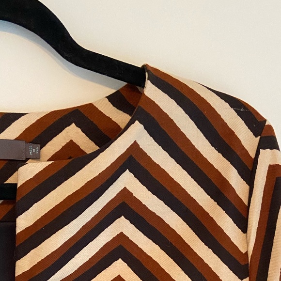 EUC Eva Franco Chevron Car Coat - Picture 9 of 12